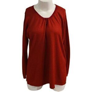 [Venezia] Red Drawstring Neck Sweater - Size 18/20